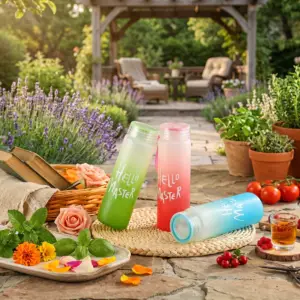 Hello Master Glass Water Bottle